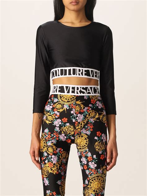 versace donna top gaia gebner|versace cropped tops.